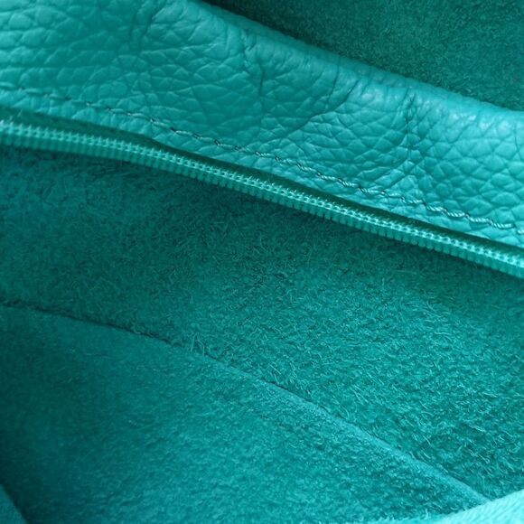 Borse in Pelle Italian Artisan Turquoise Leather bag - Picture 6 of 11